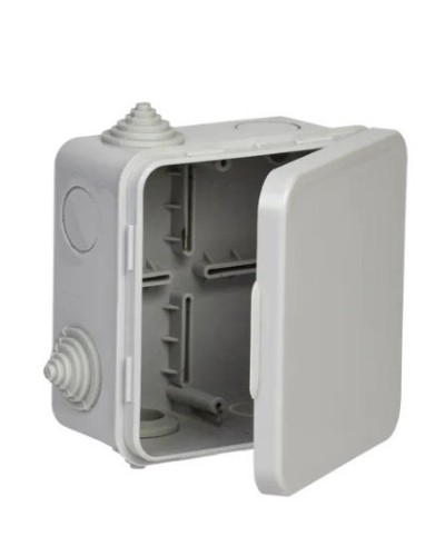 Коробка КМ 100х100х50 GENERICA (UKO31-100-100-050-K03-54G). Коробка распаячная для открытой проводки. GENERICA в Новосибирске