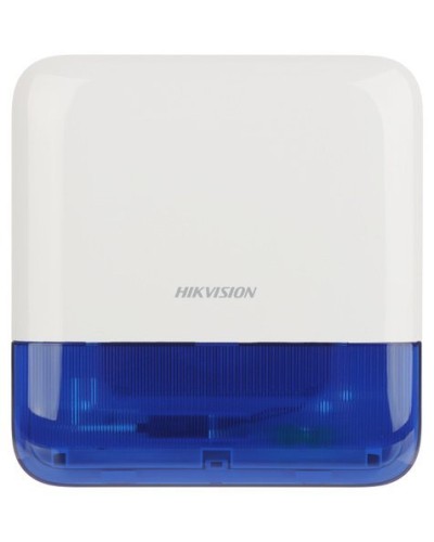 DS-PS1-E-WE Blue Indicator. Оповещатель свето-звуковой радиоканальный уличный. AX PRO Hikvision в Новосибирске
