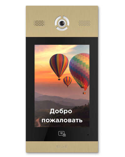 AA-14FB GOLD. Вызывная панель подъездного IP-домофона. BAS-IP в Новосибирске