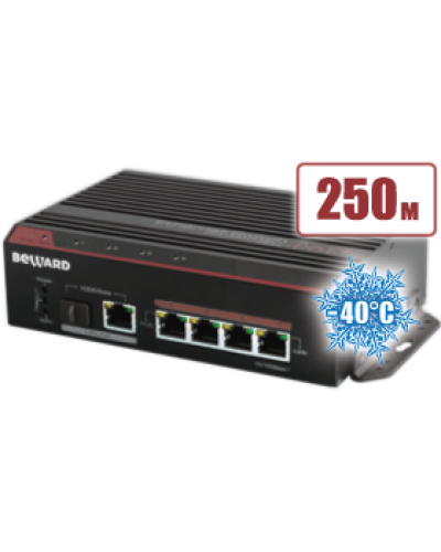 STP-411HP. Коммутатор 4-портовый. Beward в Новосибирске