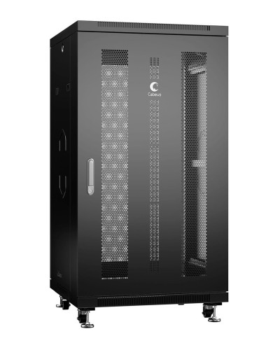 ND-05C-22U60/80-BK (8563c). Шкаф телекоммуникационный 19 напольный 22U. CABEUS в Новосибирске