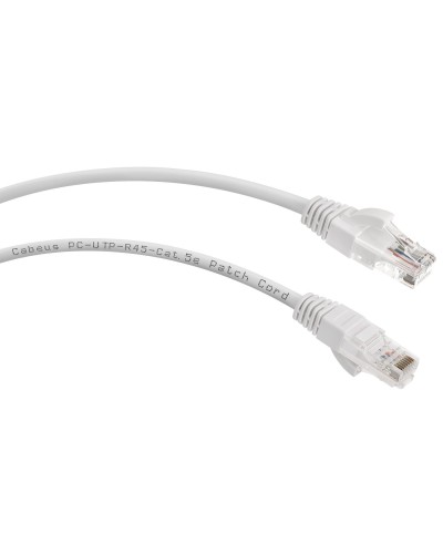 PC-UTP-RJ45-Cat.5e-0.15m-WH-LSZH (9486c), белый. Патч-корд медный. CABEUS в Новосибирске