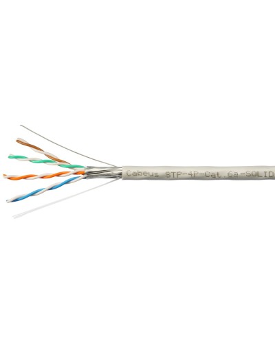 STP-4P-Cat.6a-SOLID-IN-PVC (7196c). Кабель «витая пара» (LAN) для структурированных систем связи. CABEUS в Новосибирске