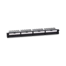 PL-24-KJ-RJ45-Cat.6a-180T (11832c): Патч-панель 19" (1U), 24 порта RJ-45, категория 6a, с задним кабельным организатором