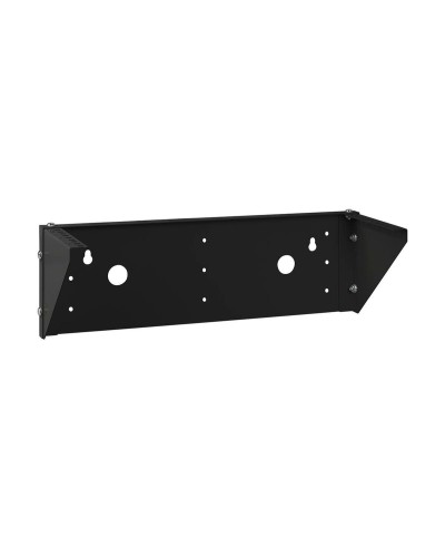 NC-3U-V-BK (12025c). Кронштейн настенный вертикальный 19 3U, цвет черный. CABEUS в Новосибирске
