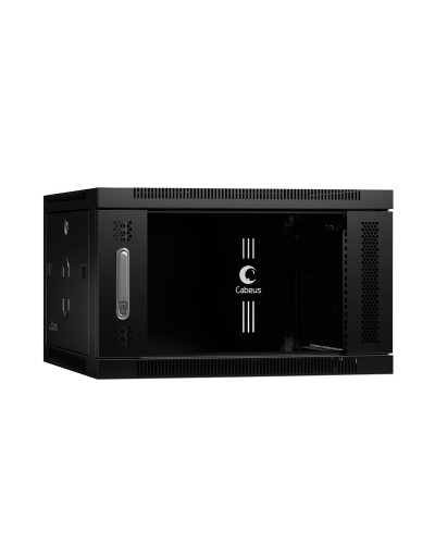 SH-05F-6U60/35-BK (8608c). Шкаф телекоммуникационный 19 настенный 6U. CABEUS в Новосибирске