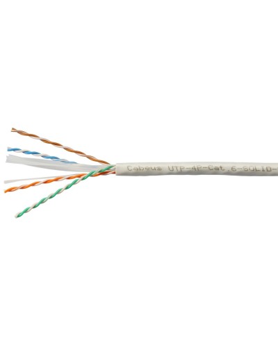 UTP-4P-Cat.6-SOLID-LSZH-WH (11871c-5). Кабель «витая пара» (LAN) для структурированных систем связи. CABEUS в Новосибирске