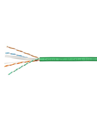 UTP-4P-Cat.6-SOLID-LSLTx-GN (11139c). Кабель «витая пара» (LAN) для структурированных систем связи. CABEUS в Новосибирске