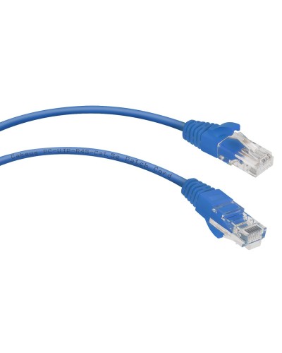 PC-UTP-RJ45-Cat.5e-0.3m-BL (7662c), синий. Патч-корд медный. CABEUS в Новосибирске