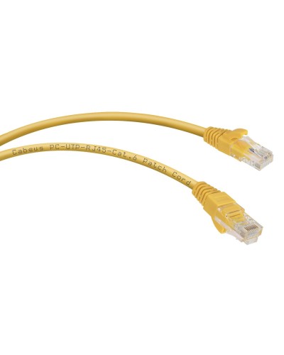 PC-UTP-RJ45-Cat.6-3m-YL (8708c), желтый. Патч-корд медный. CABEUS в Новосибирске