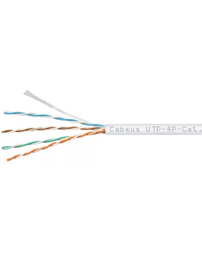 UTP-4P-Cat.5e-SOLID-LSZH-GY (9776c). Кабель «витая пара» (LAN) для структурированных систем связи. CABEUS в Новосибирске