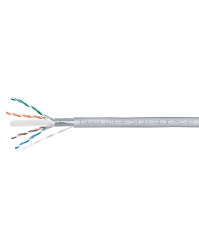 UTP-4P-Cat.6a-SOLID-PVC-GY (11373c). Кабель «витая пара» (LAN) для структурированных систем связи. CABEUS в Новосибирске
