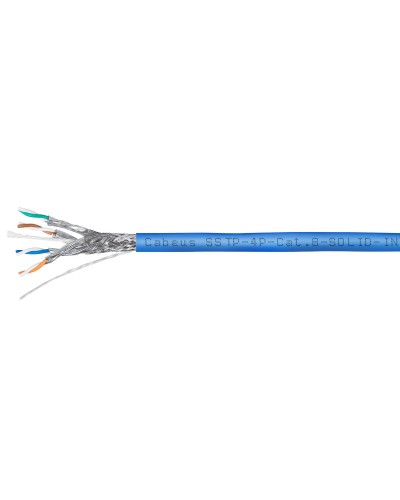 SSTP-4P-Cat.8-SOLID-IN-LSZH-BL-100 (7750c-1). Кабель «витая пара» (LAN) для структурированных систем связи. CABEUS в Новосибирске