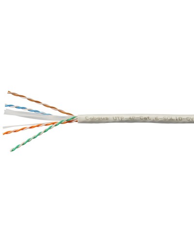 UTP-4P-Cat.6-SOLID-GY (7178c). Кабель «витая пара» (LAN) для структурированных систем связи. CABEUS в Новосибирске