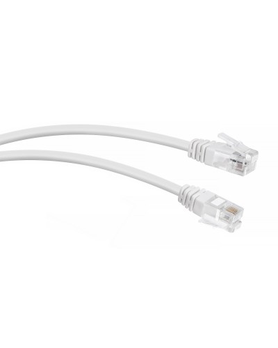 PC-TEL-RJ12-1m (7887c), белый. Патч-корд медный. CABEUS в Новосибирске