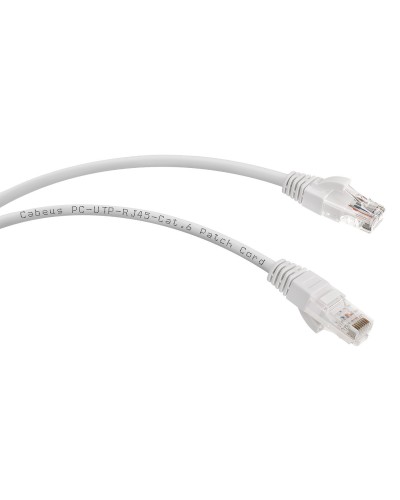 PC-UTP-RJ45-Cat.6-2m-WH (8672c), белый. Патч-корд медный. CABEUS в Новосибирске