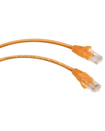 PC-UTP-RJ45-Cat.5e-0.5m-OR-LSZH (9520c), оранжевый. Патч-корд медный. CABEUS в Новосибирске