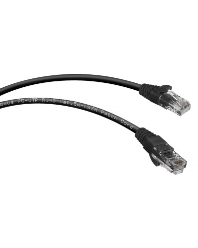PC-UTP-RJ45-Cat.5e-1.5m-BK (7698c), чёрный. Патч-корд медный. CABEUS в Новосибирске