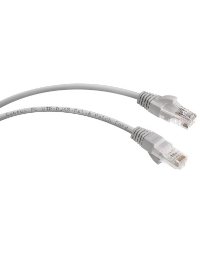 PC-UTP-RJ45-Cat.6-20m (8791c), серый. Патч-корд медный. CABEUS в Новосибирске