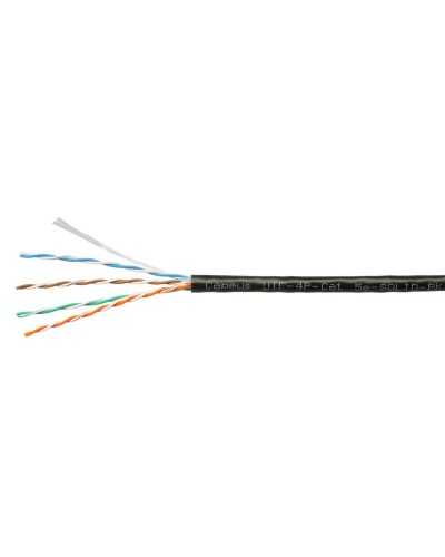 UTP-4P-Cat.5e-SOLID-BK-100 (7252c-5). Кабель «витая пара» (LAN) для структурированных систем связи. CABEUS в Новосибирске