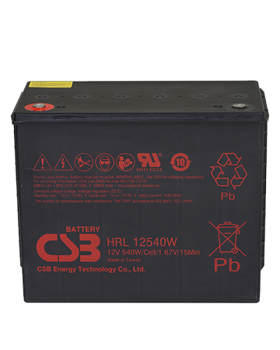 CSB HRL 12540W FR. Аккумулятор герметичный свинцово-кислотный. CSB в Новосибирске
