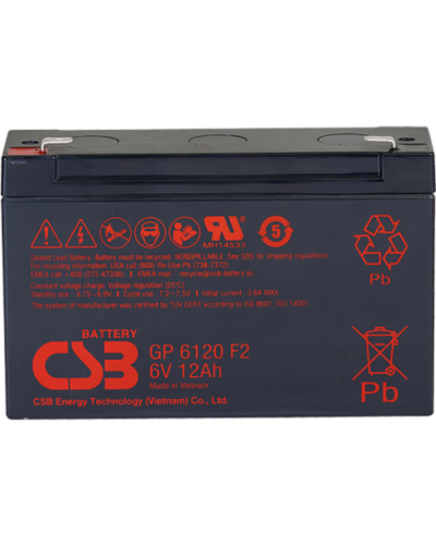 CSB GP 6120. Аккумулятор герметичный свинцово-кислотный. CSB в Новосибирске