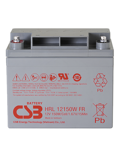 CSB HRL 12150W FR. Аккумулятор герметичный свинцово-кислотный. CSB в Новосибирске