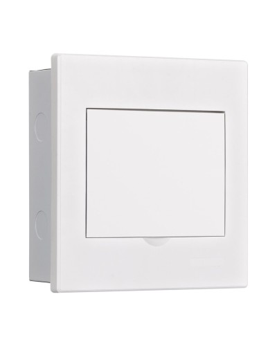 Корпус ЩРВ-М 6 модулей IP41 встраиваемый белая дверь (31101DEK). Корпус пластиковый. DEKraft в Новосибирске