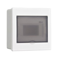 Корпус ЩРВ-П 6 модулей IP41 встраиваемый прозрачная дверь (31051DEK). Корпус пластиковый. DEKraft