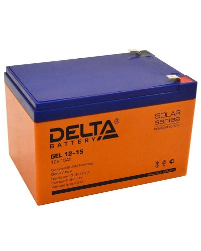 Delta GEL 12-15. Аккумулятор герметичный свинцово-кислотный. Delta в Новосибирске