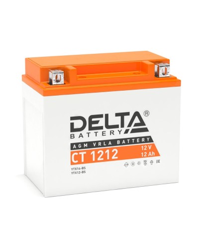 Delta CT 1212. Аккумулятор герметичный свинцово-кислотный стартерный. Delta в Новосибирске