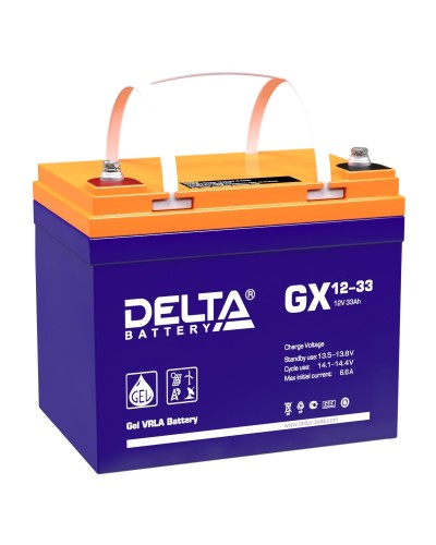 Delta GX 12-33. Аккумулятор герметичный свинцово-кислотный. Delta в Новосибирске