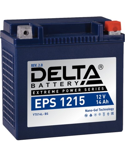 Delta EPS 1215. Аккумулятор герметичный свинцово-кислотный стартерный. Delta в Новосибирске