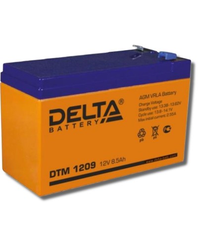 Delta DTM 1209. Аккумулятор герметичный свинцово-кислотный. Delta в Новосибирске