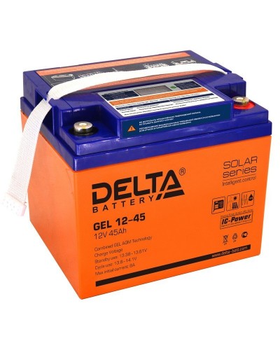 Delta GEL 12-45. Аккумулятор герметичный свинцово-кислотный. Delta в Новосибирске