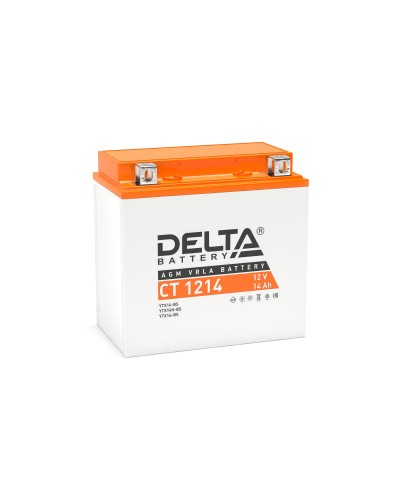 Delta CT 1214. Аккумулятор герметичный свинцово-кислотный стартерный. Delta в Новосибирске
