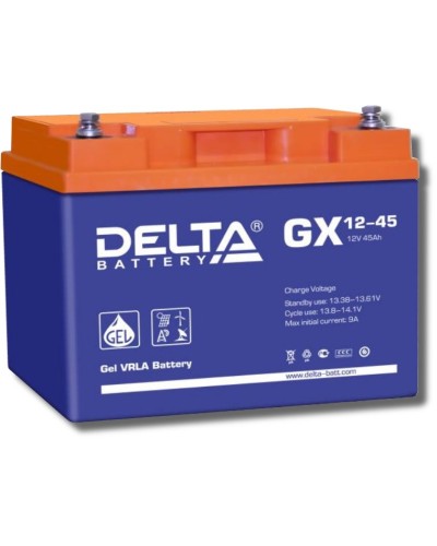 Delta GX 12-45. Аккумулятор герметичный свинцово-кислотный. Delta в Новосибирске