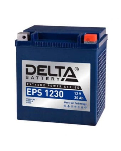 Delta EPS 1230. Аккумулятор герметичный свинцово-кислотный стартерный. Delta в Новосибирске