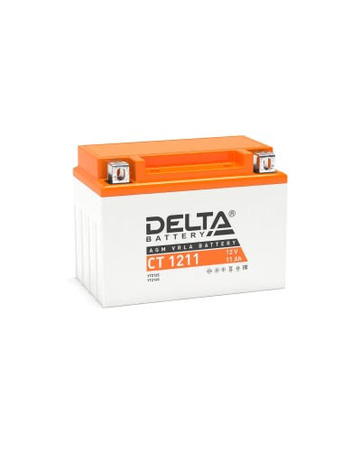 Delta CT 1211. Аккумулятор герметичный свинцово-кислотный стартерный. Delta в Новосибирске