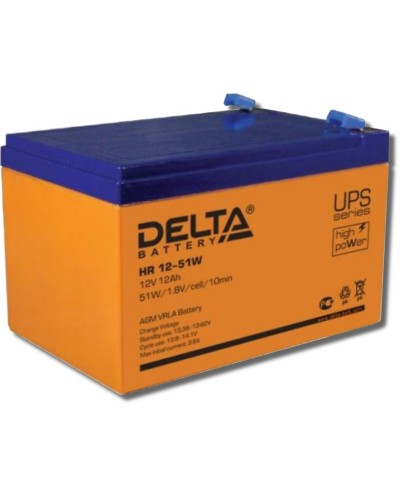 Delta HR 12-51 W. Аккумулятор герметичный свинцово-кислотный. Delta в Новосибирске
