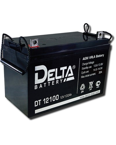 Delta DT 12100. Аккумулятор герметичный свинцово-кислотный. Delta в Новосибирске