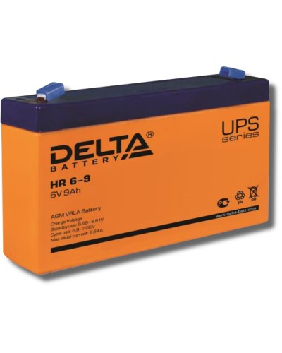 Delta HR 6-9. Аккумулятор герметичный свинцово-кислотный. Delta в Новосибирске