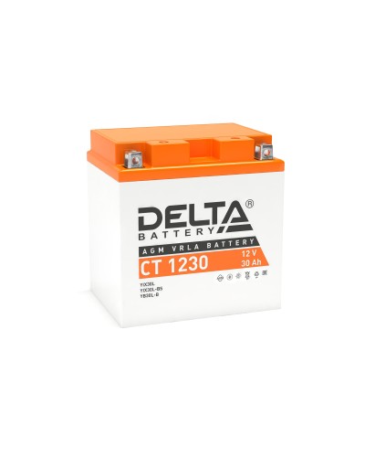 Delta CT 1230. Аккумулятор герметичный свинцово-кислотный стартерный. Delta в Новосибирске