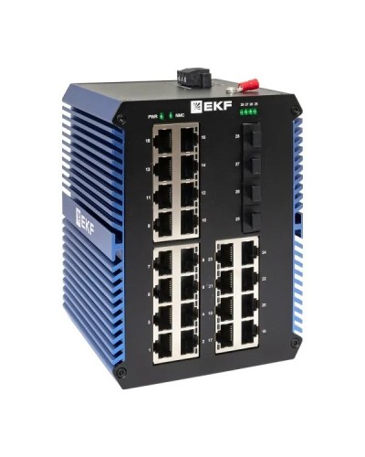 TSX-U-4GX/SFP-24GTP. Промышленный неуправляемый коммутатор. EKF в Новосибирске