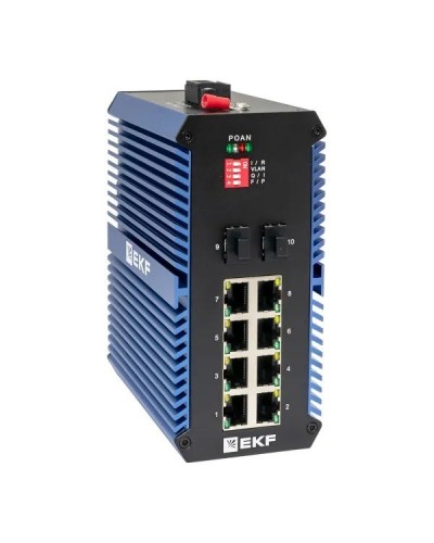 TSX-U-2GX/SFP-8GTP. Промышленный неуправляемый коммутатор. EKF в Новосибирске