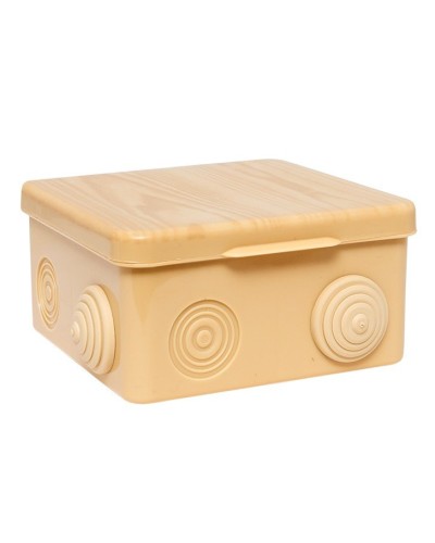КМР-030-014 с крышкой (100х100х55) светлое дерево IP54 (plc-kmr-030-014-s). Коробка распределительная. EKF в Новосибирске