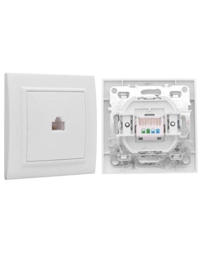 Минск Розетка RJ-45 1-местная СП (ERK01-035-10). Розетка RJ-45 1-местная СП. EKF в Новосибирске