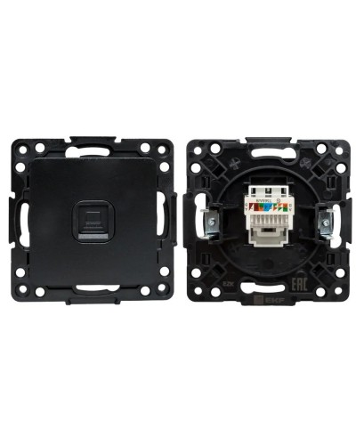Стокгольм Механизм Розетки RJ-45 1-местной (EZK01-035-10). Механизм Розетки RJ-45 1-местной. EKF в Новосибирске