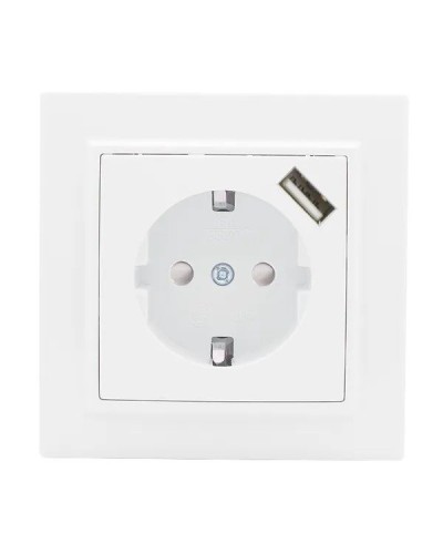 Минск Розетка 1-местная СП с/з 16А (ERR16-028-100-USB). Розетка 1-местная СП с/з 16А. EKF в Новосибирске