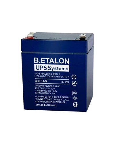 B.ETALON BHR 12-5. Аккумулятор герметичный свинцово-кислотный. ETALON в Новосибирске